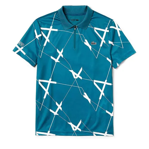 Áo Polo Lacoste Sport Manga Corta Hombre DH8490 Màu Xanh Cổ Vịt Size M