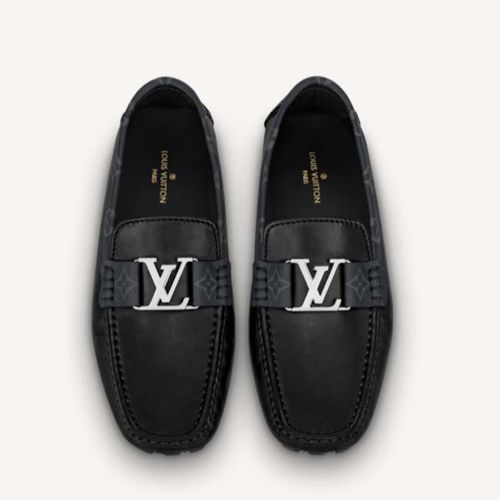 Giày Louis Vuitton Monte Carlo Moccasin Màu Đen Size 40-5
