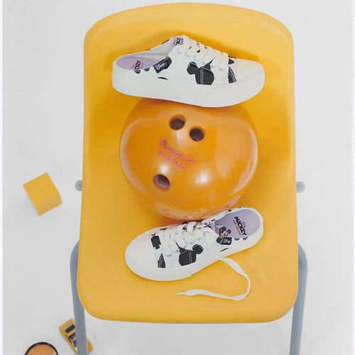 Giày Zara Hở Gót Họa Tiết Chuột Mickey – Disney Màu Trắng Đen Size 37-6
