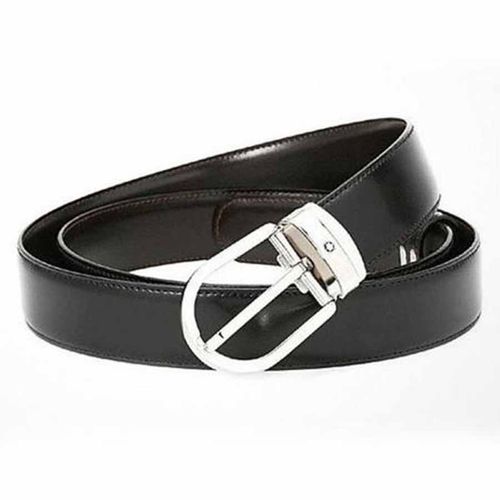 Thắt Lưng Nam MontBlanc Men's Reversible Black & Brown Leather Belt 38157 Màu Đen