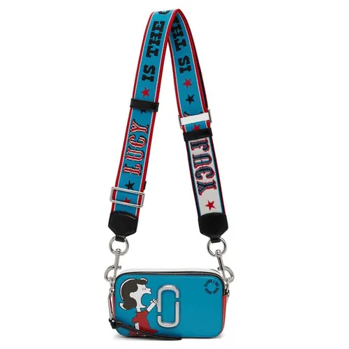 Túi Đeo Chéo Marc Jacobs Blue & Red Peanuts Edition Lucy Snapshot Shoulder Bag