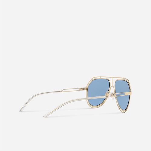 Kính Mát Dolce Gabbana D&G Men Metal Pilot Sunglasses-Blue Màu Xanh Blue-5