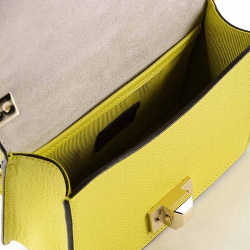 Túi Đeo Chéo Furla Mimi Mini Leather Cross Body Bag DNV Lime Jade Màu Vàng-3