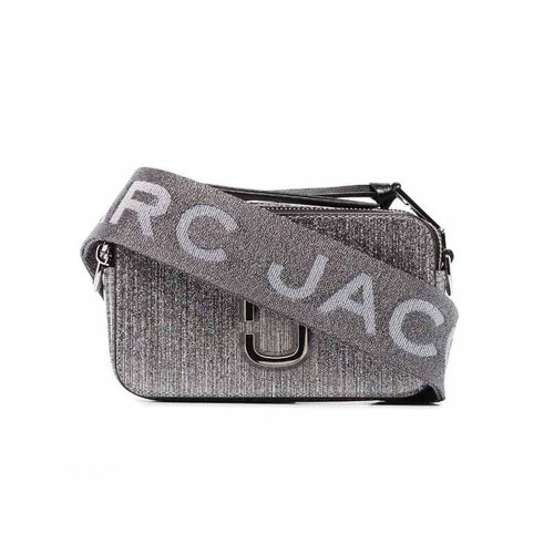 Túi Xách Marc Jacobs Silver Glitter Snapshot Bag Màu Xám Bạc-5