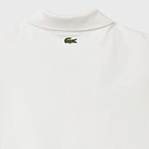 Áo Polo Lacoste Men's Short Sleeve Rainbow Block Logo Slim Fit Polo Shirt Màu Trắng Size L-2