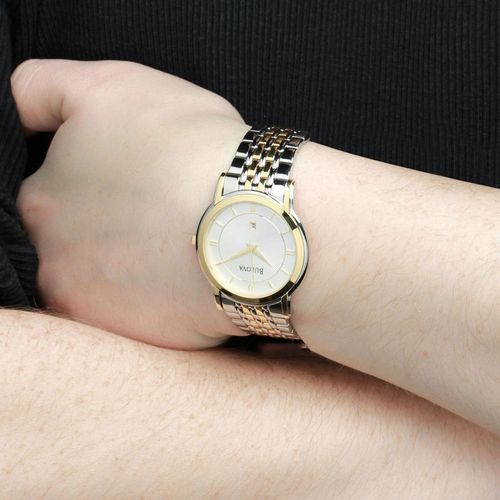 Đồng Hồ Bulova Mens 98H48 Calendar Bracelet Watch Demi (Vàng –Bạc)-3