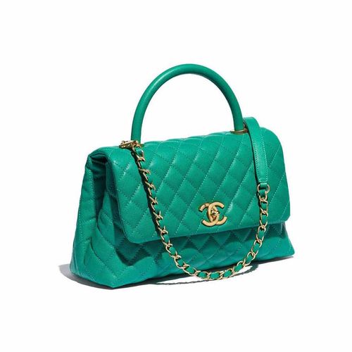 Mua Túi Xách Chanel Mini Coco Handle Flap Bag In Green Caviar Màu Xanh Lá -  Chanel - Mua Tại Vua Hàng Hiệu H030805