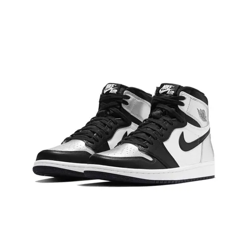 Giày Thể Thao Nike Jordan 1 Retro High Silver Toe CD0461-001 Size 38.5