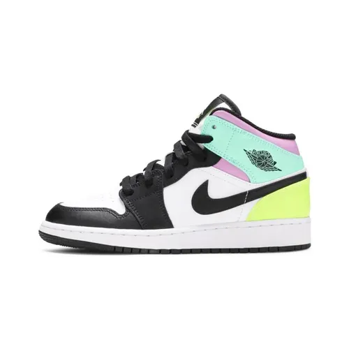 Giày Thể Thao Nike Air Jordan 1 Mid GS 'Pastel' 554725-175 Size 37.5