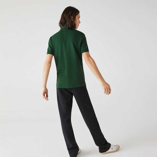 Áo Polo Lacoste Men's Regular Fit Solid Cotton Piqué Polo With Badge Màu Xanh Green Size M-3