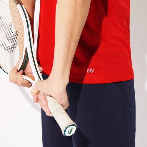 Áo Polo Lacoste Men's Sport Roland Garros Breathable Piqué Polo Shirt Màu Cam Đỏ Size S-2