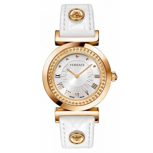 Đồng Hồ Nữ Versace Vanity Swiss White Croco Women's Watch P5Q80D001S001