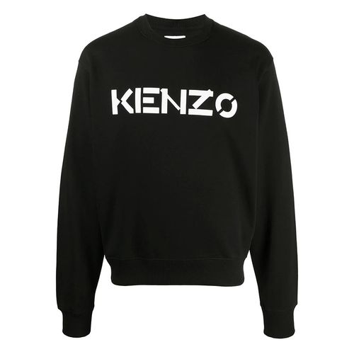Áo Nỉ Kenzo Logo Print Crew Neck Sweatshirt Màu Đen