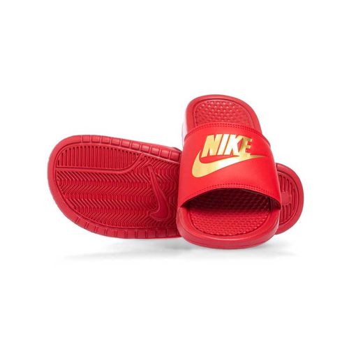 Dép Nike Benassi Red/Gold 343880-602 Size 42.5-2