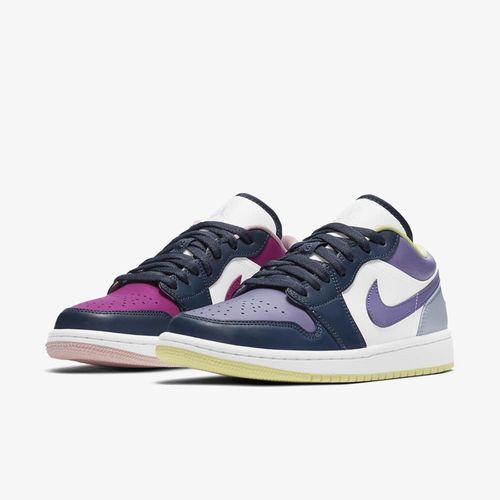 Giày Thể Thao Nike Air Jordan 1 Low Mismatched - Purple Magenta DJ4342-400 Size 36.5-2