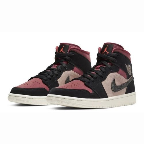 Giày Nike Wmns Air Jordan 1 Mid Burgundy Dusty Pink BQ6472-202 Size 39-1