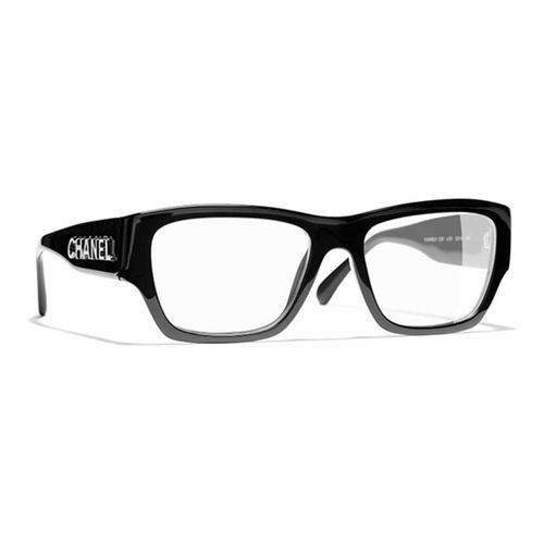 Kính Mắt Cận Chanel Rectangle Eyeglasses 3387 C501 Màu Đen-1