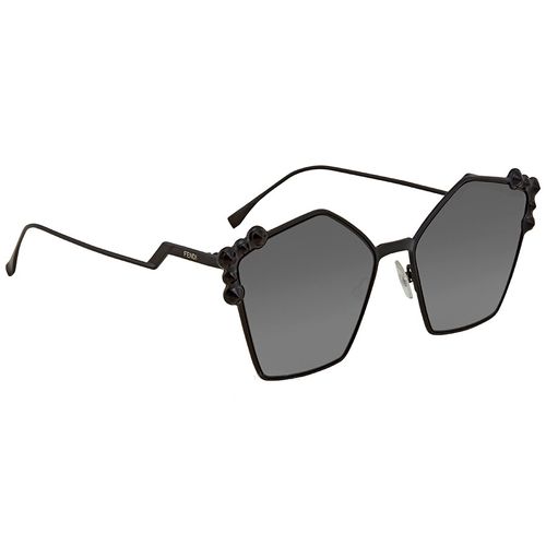 Kính Mát Fendi Pentagon Black Studded Sunglasses FF 0261/S 2O5/9O 57 Màu Xám Đen-2