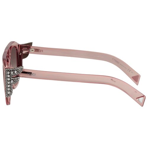 Kính Mát Fendi Pink Gradient Square Ladies Sunglasses FF 0381/S 035J 55-1