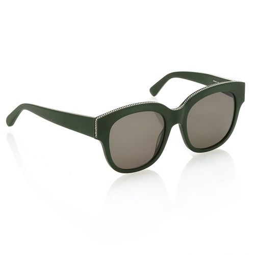 Kính Mắt Stella McCartney 54mm Green Round Sunglasses Màu Xanh Xám