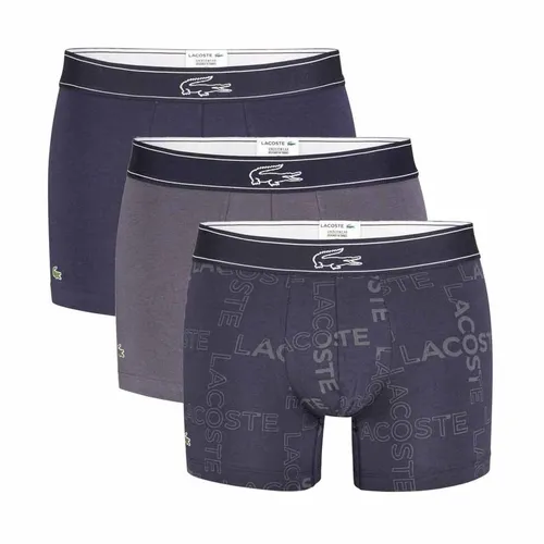 Set Quần Lót Lacoste Men's Blue Colours Millennials 3 Pack Boxer Shorts Size S