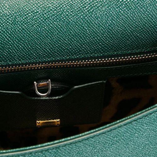 Túi Xách Nữ Dolce & Gabbana D&G medium Sicily shoulder bag màu Xanh Green-5