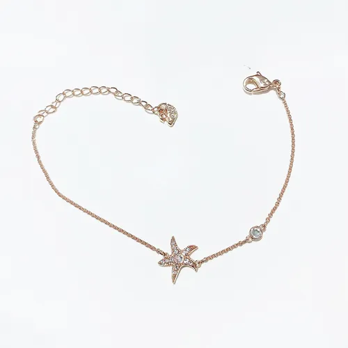 Vòng Đeo Tay Swarovski Star Bracelet Màu Vàng Hồng