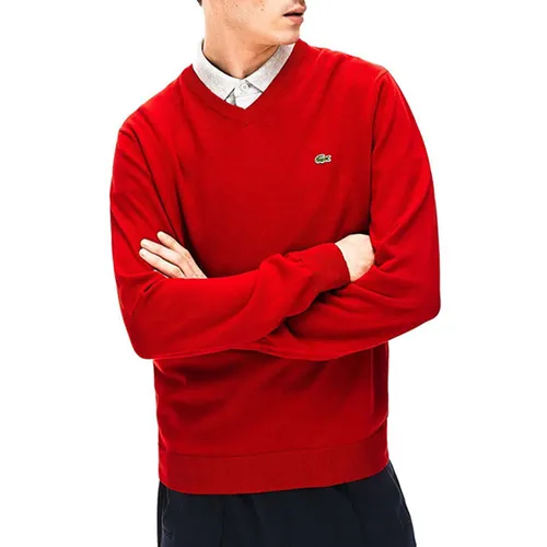 Áo Len Lacoste Peak Rouge Homme Màu Đỏ Size M