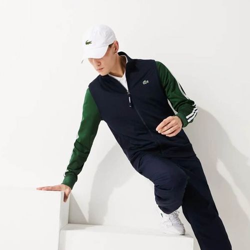 Áo Khoác Lacoste Men's  Sport Two-Tone Technical Piqué Zip Sweatshirt SH2098 Size M-1