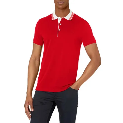 Áo Polo Lacoste Men's Short Sleeve Slim Fit Semi Fancy Collar Polo Shirt Màu Đỏ