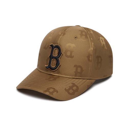 Mũ MLB Monogram Nylon Jacquard Structure Ball Cap Boston Red Sox 3ACPM021N-43BGD