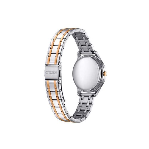 Đồng Hồ Nữ Citizen Eco-Drive Ivory Dial Two Tone Ladies Watch EM0506-77A-2