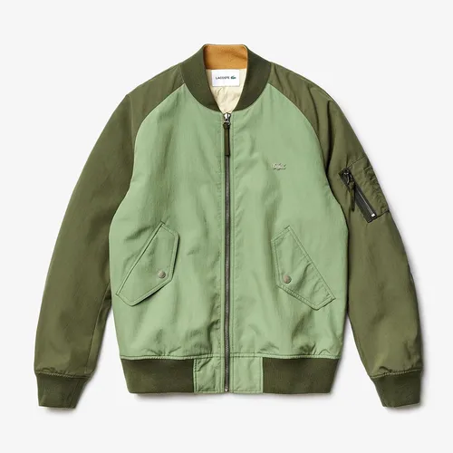 Áo Bomber Lacoste Men's Bicolour Reversible Lightweight Bomber Màu Xanh Green Size 50