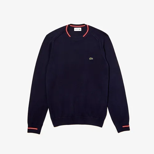 Áo Len Lacoste Men's Sweater Màu Xanh Navy Size M
