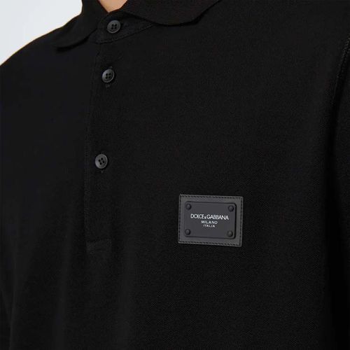 Áo Polo Nam Dolce & Gabbana D&G Short-Sleeved Polo Shirt Màu Đen Size M-3