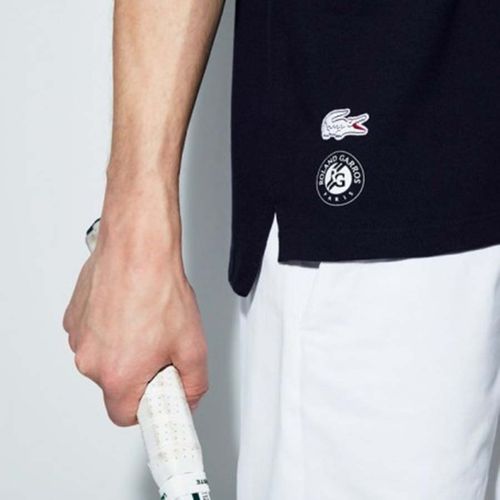 Áo Polo Lacoste Men's Sport Roland Garros Edition Stretch Mini Piqué Polo Shirt PH3351MWY Xanh Navy Size XS-3
