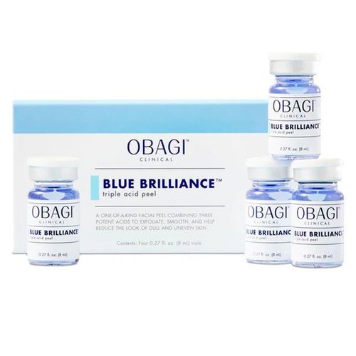 Bộ Peel Hỗ Trợ Tái Cấu Trúc Da Obagi Clinical Blue Brilliance Triple Acid Peel (8ml x 4 lọ)