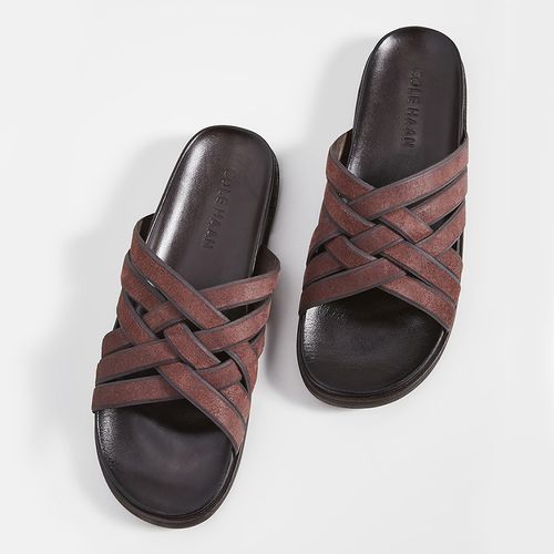 Dép Cole Haan Feathercraft Slide Sandals Màu Nâu Size 40-4