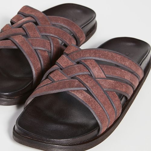 Dép Cole Haan Feathercraft Slide Sandals Màu Nâu Size 40-5