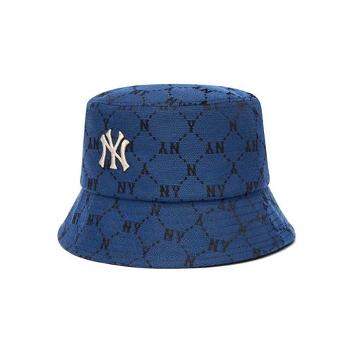 Mũ MLB Monogram Diamond Jacquard Bucket Hat New York Yankees 3AHTM111N-50BLD-3