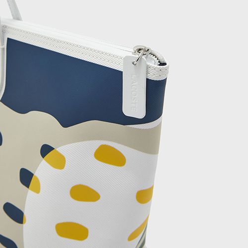 Túi Tote Lacoste L.12.12 Concept Seasonal Zip Pocket Shopper Phối Màu-3