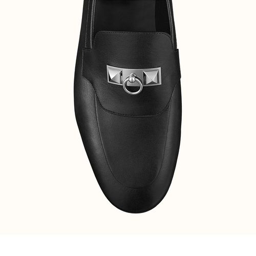 Giày Lười Hermès Blaise Loafer Noir Màu Đen Size 41-4