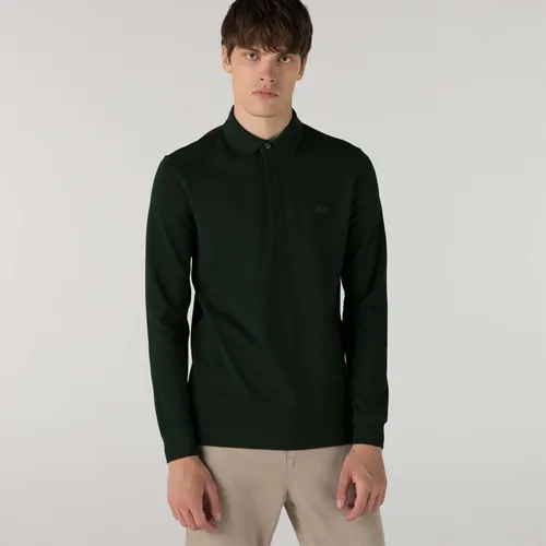 Áo Lacoste Men's Long-Sleeve Paris Polo Shirt Regular Fit Stretch Cotton Piqué PH2481-YZP