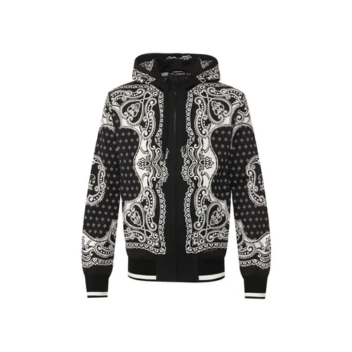 Áo Khoác Nỉ Dolce & Gabbana D&G Cotton Sweatshirt Màu Đen Size 46 - Thời trang - Vua Hàng Hiệu