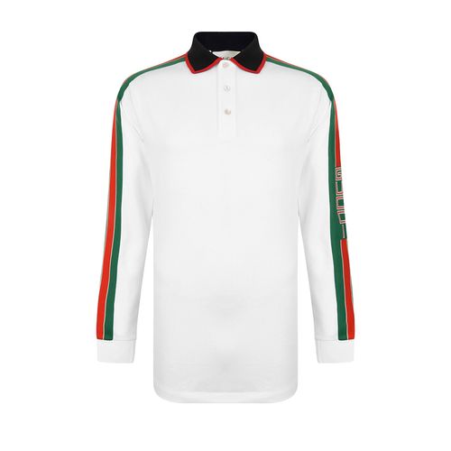 Áo Dài Tay Gucci Long Sleeve Polo Shirts Màu Trắng Size S-3