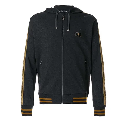 Áo Khoác Nỉ Nam Dolce & Gabbana D&G Cho Nam Màu Xám Size 48 - Thời trang - Vua Hàng Hiệu