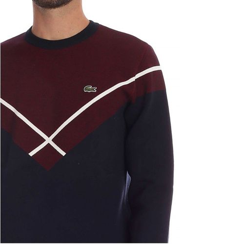 Áo Len Lacoste Men's Cross Knit Sweater Phối Màu Size S-4