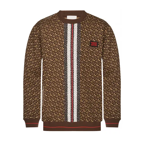 Áo Nỉ Burberry Logo Sweatshirt Màu Nâu Size S