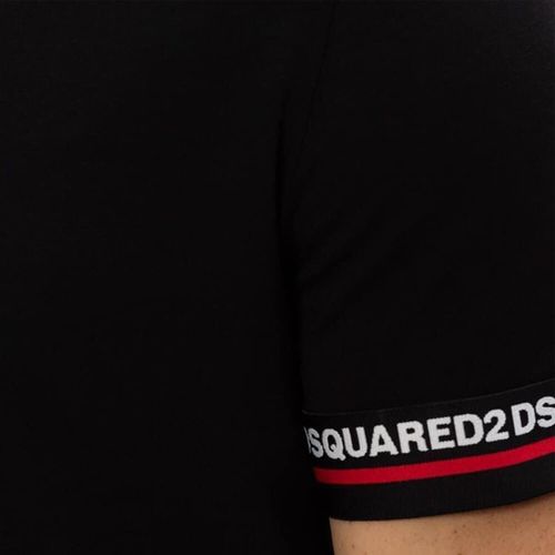 Áo Phông Dsquared2 T-Shirt With Logo Màu Đen Size L-1