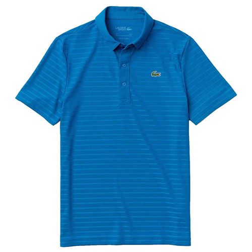 Áo Polo Lacoste Sport Fine Stripe Polo Shirt Màu Xanh Blue Size S